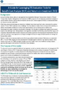 A Guide for Leveraging ITS Evaluation Tools for BenefitCost Analysis BCA and ReturnonInvestment ROI