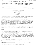 Investigation of Aircraft Accident PAN AMERICAN AIRWAYS ELKTON MARYLAND 19631208