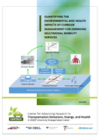 Quantifying the Environmental and Health Impacts of Curbside Management for Emerging Multimodal Mobility Services