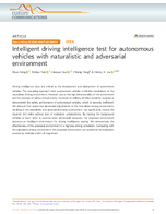 Intelligent Driving Intelligence Test for Autonomous Vehicles with Naturalistic and Adversarial Environment