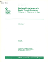 Radiated Interference in Rapid Transit Systems  Volume 1  Theory and Data