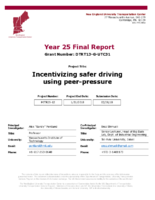 Incentivizing Safer Driving Using PeerPressure