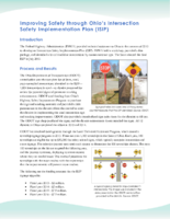 Improving Safety through Ohios Intersection Safety Implementation Plan ISIP