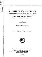 Applicability of MagneticDrum Information Storage To The CAA Teletypewriter Circuits