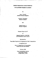 Energy Dissipation Characteristics of Clustered Rubber Cylinders