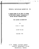 A Limited Study of The Effect of Airflow on HotSurface Ignition Temperatures of Several Aircraft Flammable Fluids