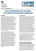 Rail Decarbonization A Global Collaborative Research Endeavor Research Results
