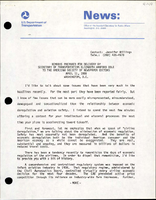 Remarks Prepared for Delivery by Secretary of Transportation Elizabeth Hanford Dole to the American Society of Newspaper Editors