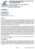 Coastal Research and Education Actions for Transportation Equity Tier1 University Transportation Center Data Management Plan