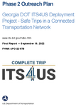 Phase 2 Outreach Plan Georgia DOT ITS4US Deployment Project  Safe Trips in a Connected Transportation Network