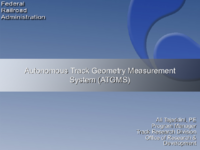 Autonomous Track Geometry Measurement System ATGMS