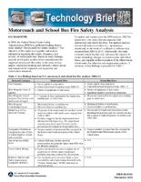 Motorcoach and School Bus Fire Safety Analysis Technology Brief