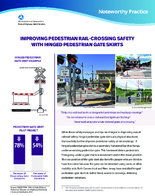 Improving Pedestrian RailCrossing Safety with Hinged Pedestrian Gate Skirts