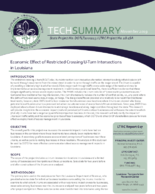 Economic Effect of Restricted Crossing UTurn Intersections in Louisiana Tech Summary