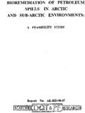 Bioremediation of petroleum spills in Arctic and SubArctic environments