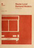 RouteLevel Demand Models A Review Interim Report