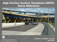 High Friction Surface Treatment HFST Quick Reference presentation