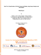 Real Time Classification of Vehicle Types and Modes using Image Analysis and Data Fusion