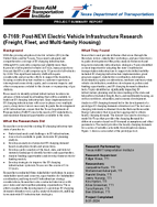 PostNEVI Electric Vehicle Infrastructure Research Freight Fleet and MultiFamily Housing Project Summary Report