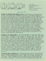 Office of Safety News Highlights April 20 1973