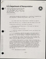 Talking Points Prepared for Delivery by US Secretary of Transportation Neil Goldschmidt Downtown Seattle Rotary