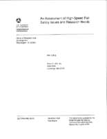 An assessment of highspeed rail safety issues and research needs