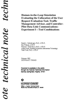 HumanintheLoop Simulation Evaluating the Collocation of the User Request Evaluation Tool Traffic Management Advisor and ControllerPilot Data Link Communications Experiment 1  Toll Combination