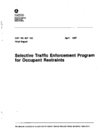 Selective Traffic Enforcement Program for Occupant Restraints