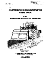 Soil Stabilization in Pavement Structures  A Users Manual Volume 1 Pavement Design and Construction Considerations