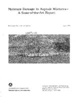 Moisture Damage in Asphalt Mixtures  A StateoftheArt Report