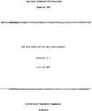Interstate Commerce Commision Report of the Accident  Investigation Occuring on the NEW YORK CENTRAL SYRACUSE NY