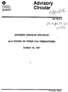 AC 0025 ADVISORY CIRCULAR CHECKLIST
