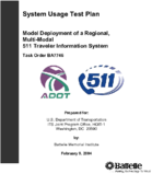 System Usage Test Plan Model Deployment of a Regional MultiModal 511 Traveler Information System