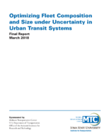 Optimizing Fleet Composition and Size under Uncertainty in Urban Transit Systems