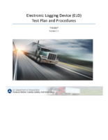 Electronic Logging Device ELD Test Plan and Procedures