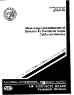 Measuring Concentrations of Selected Air Pollutants inside California Vehicles Final Report