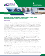 WeatherResponsive Management Strategies WRMS  Agency Tools to Manage Infrastructure Impacts during Flood Events