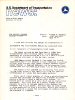 Department of Transportation News Office of Public Affairs UMTA 7754