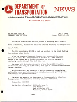 Department of Transportation News Urban Mass Transportation Administration DOT 13969