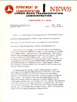 Department of Transportation News Urban Mass Transportation Administration UMTA 7356