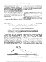 Observations of acoustic ray detection by aircraft wake vortices