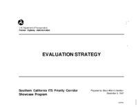 Evaluation strategy  southern California ITS priority corridor showcase program