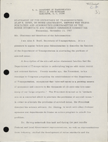 Statement of the Secretary of Transportation Alan S Boyd on Noise Abatement Before the Transportation and Aeronautics Subcommittee of the House Interstate and Foreign Commerce Committee Washington DC