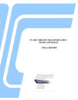 FY 2017 Oregon Transportation Needs and Issues Survey Summary of Statewide Results