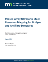 Phased array ultrasonic steel corrosion mapping for bridges and ancillary structures