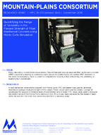 Quantifying the Range of Variability in the Flexural Strength of Fiber Reinforced Concrete Using Monte Carlo Simulation Research Brief