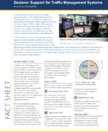 Decision Support for Traffic Management Systems Research and Development fact sheet
