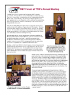 RT Forum at TRBs Annual Meeting