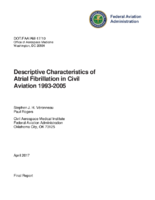 Descriptive Characteristics of Atrial Fibrillation in Civil Aviation 19932005