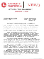 Department of Transportation News Releases for October 1976